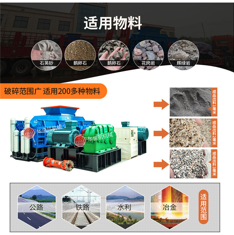 對(duì)輥制砂機(jī)適應(yīng)物料